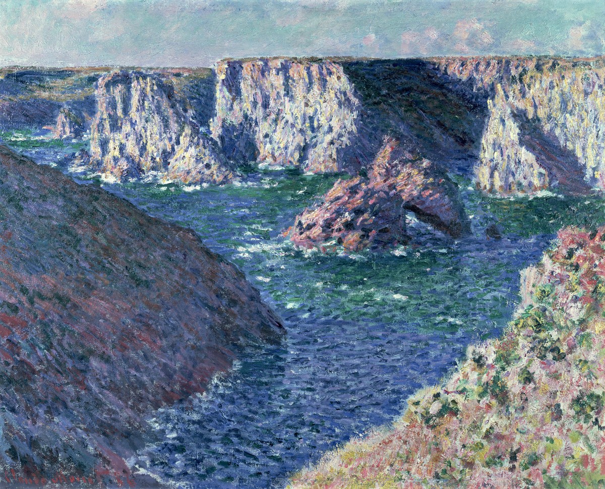 Rocks at Belle-Ile by Claude Monet