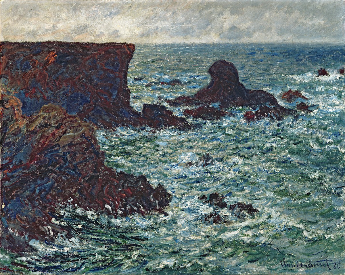 Rocks at Port Coton, the Lion Rock by Claude Monet