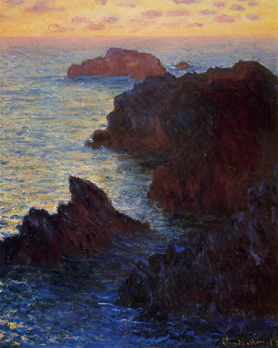Rocky Point at Port-Goulphar by Claude Monet