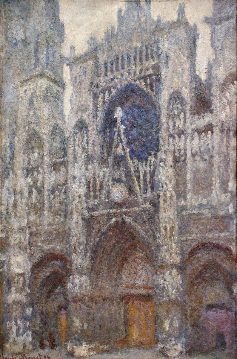 Rouen Cathedral, Grey Weather by Claude Monet