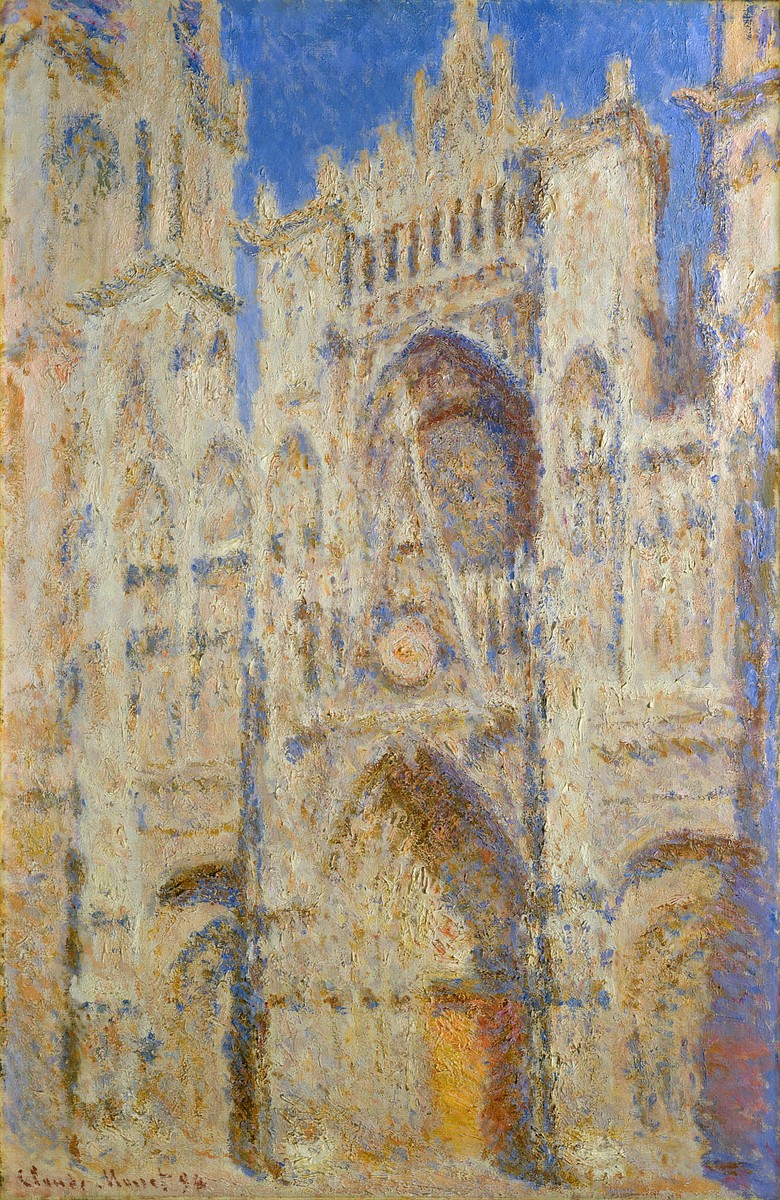 Rouen Cathedral, Portal in the Sun by Claude Monet
