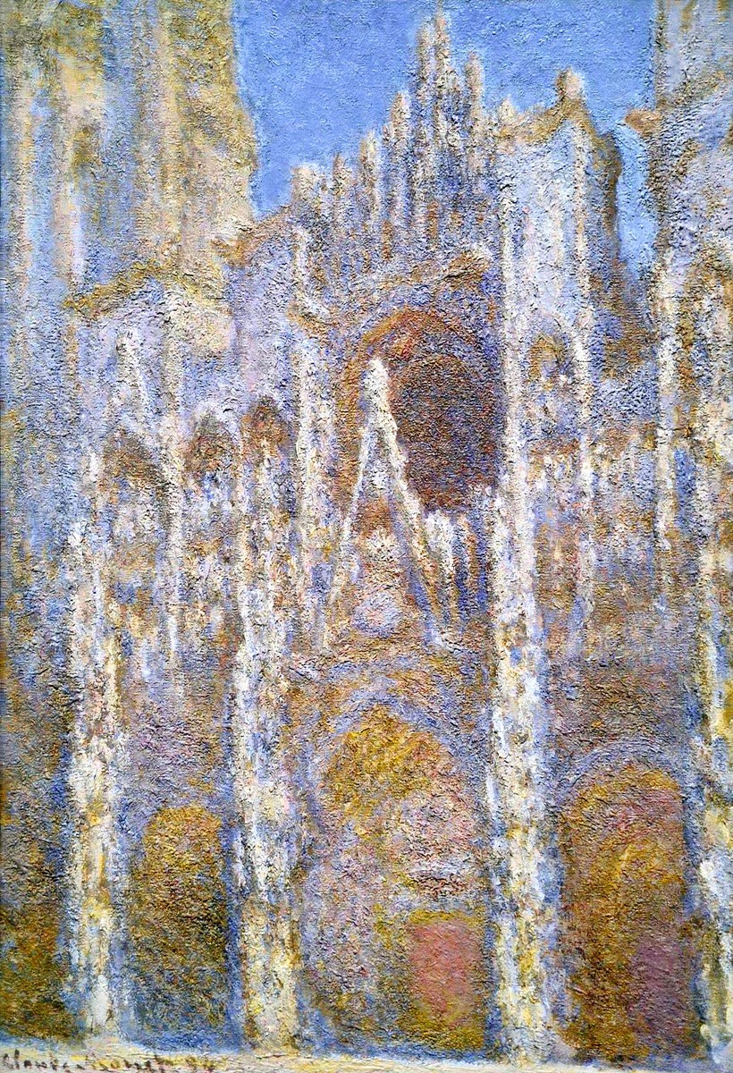 Rouen Cathedral, Sunlight Effect by Claude Monet