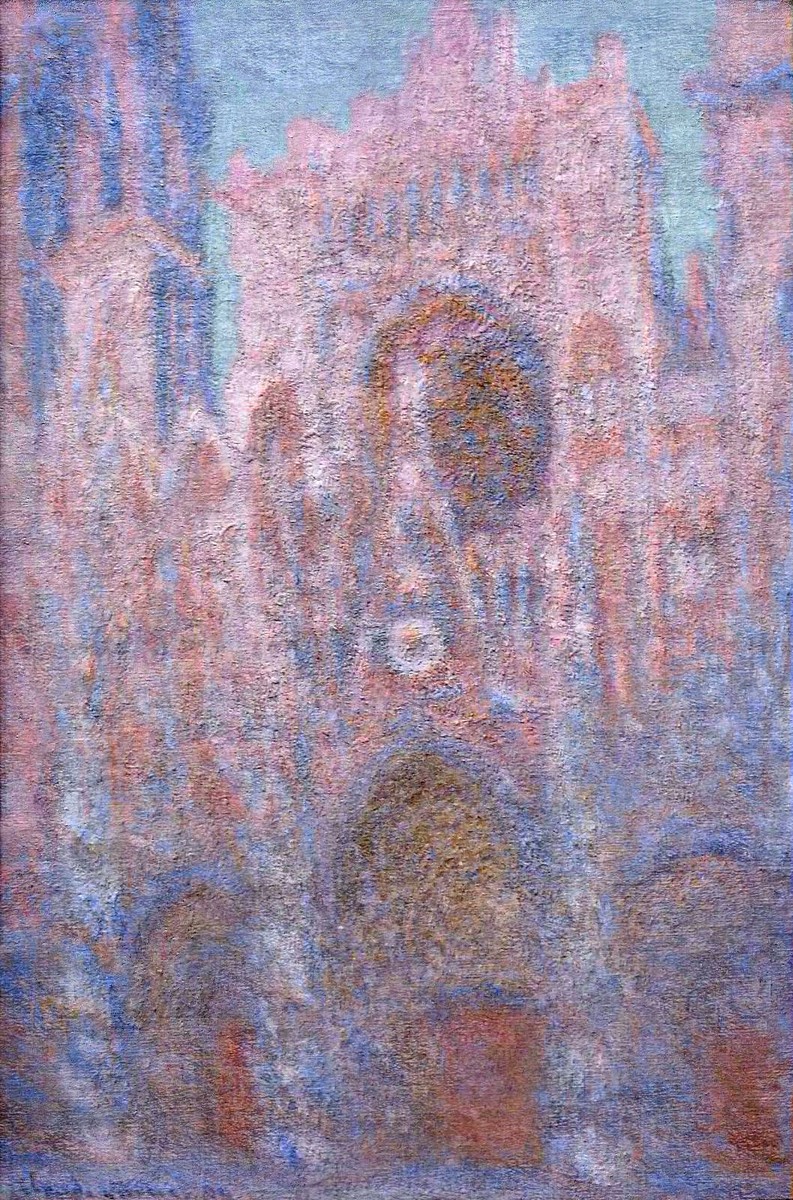 Rouen Cathedral, Symphony in Grey and Rose by Claude Monet
