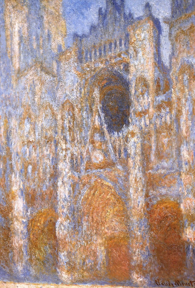 Rouen Cathedral, The Portal at Midday by Claude Monet