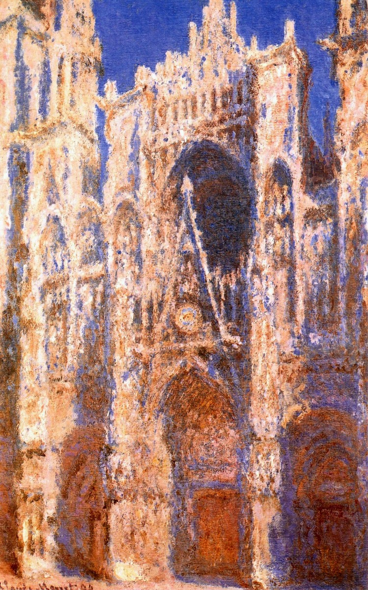 Rouen Cathedral, the Portal in the Sun by Claude Monet