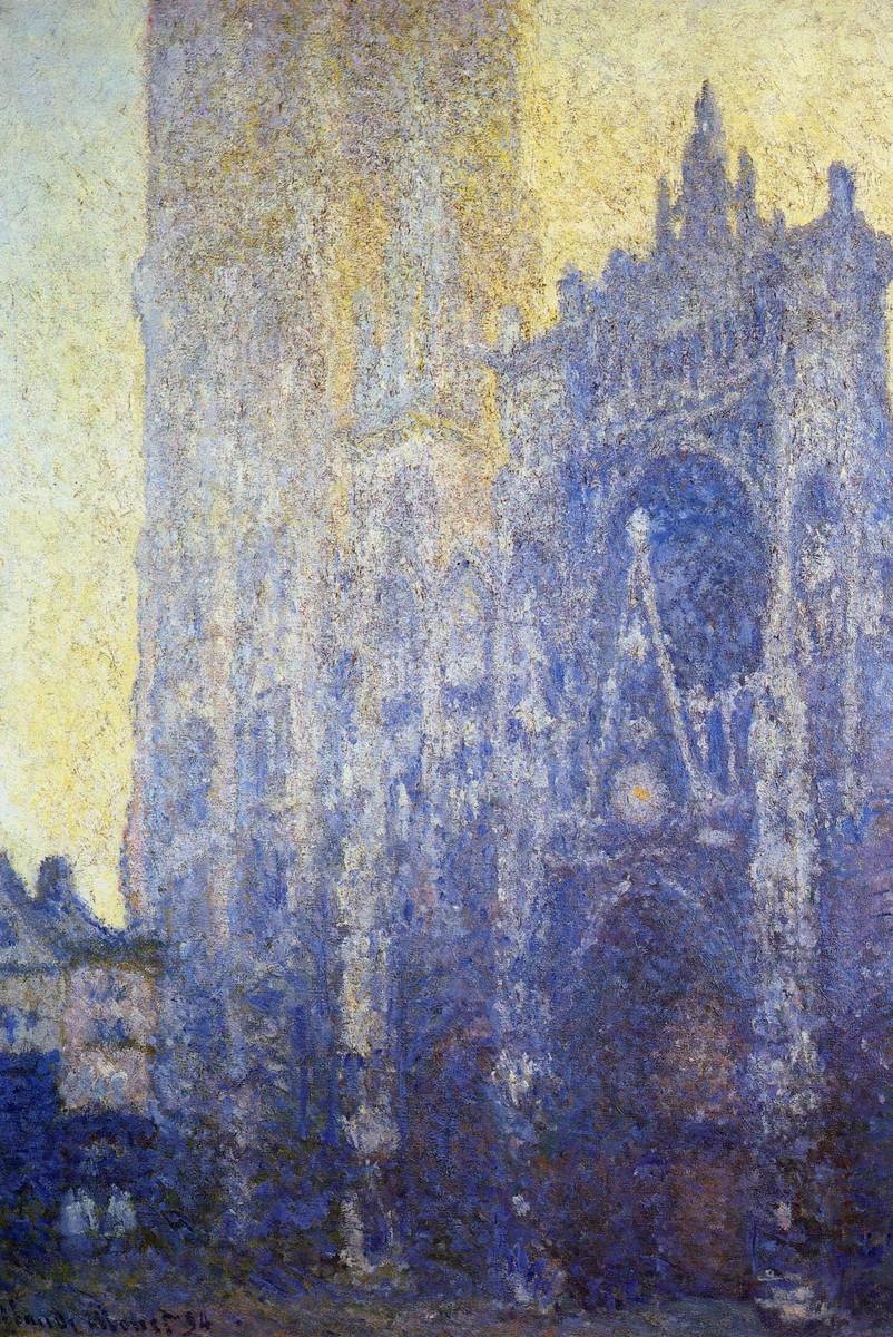Rouen Cathedral, the Portal, Morning Effect by Claude Monet