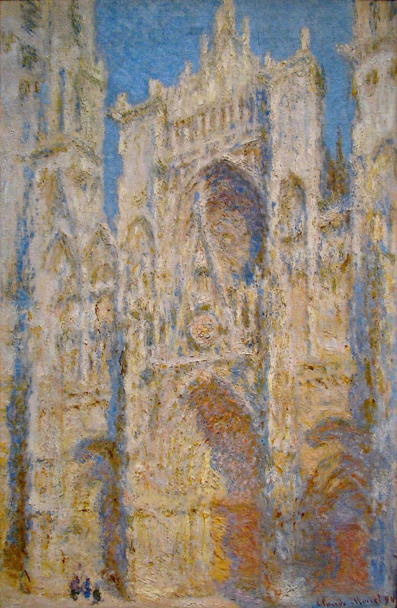 Rouen Cathedral, West Facade, Sunlight by Claude Monet