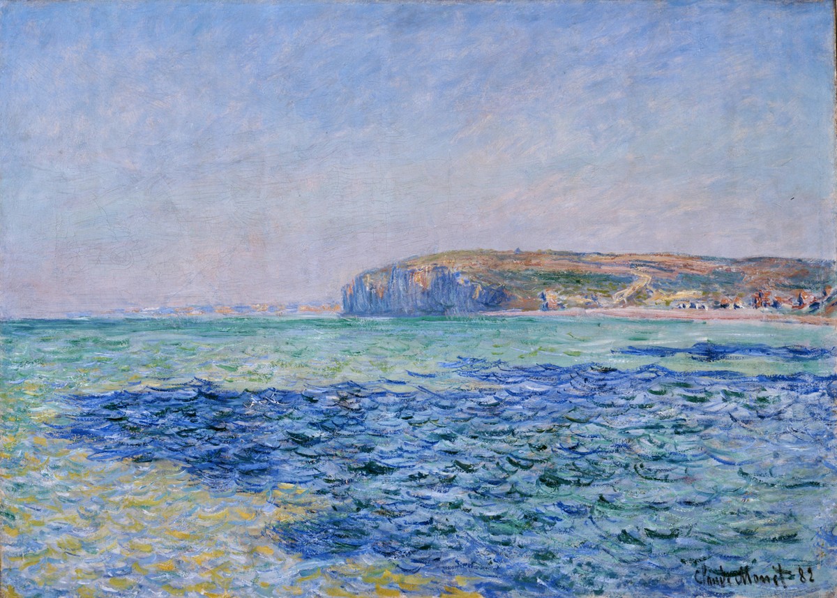 Shadows on the Sea at Pourville by Claude Monet
