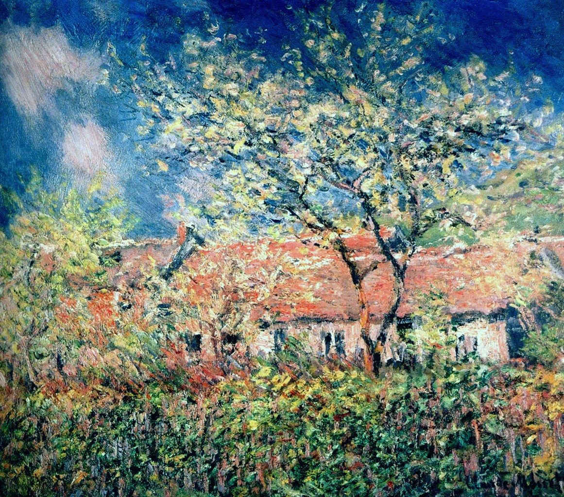 Springtime at Giverny by Claude Monet