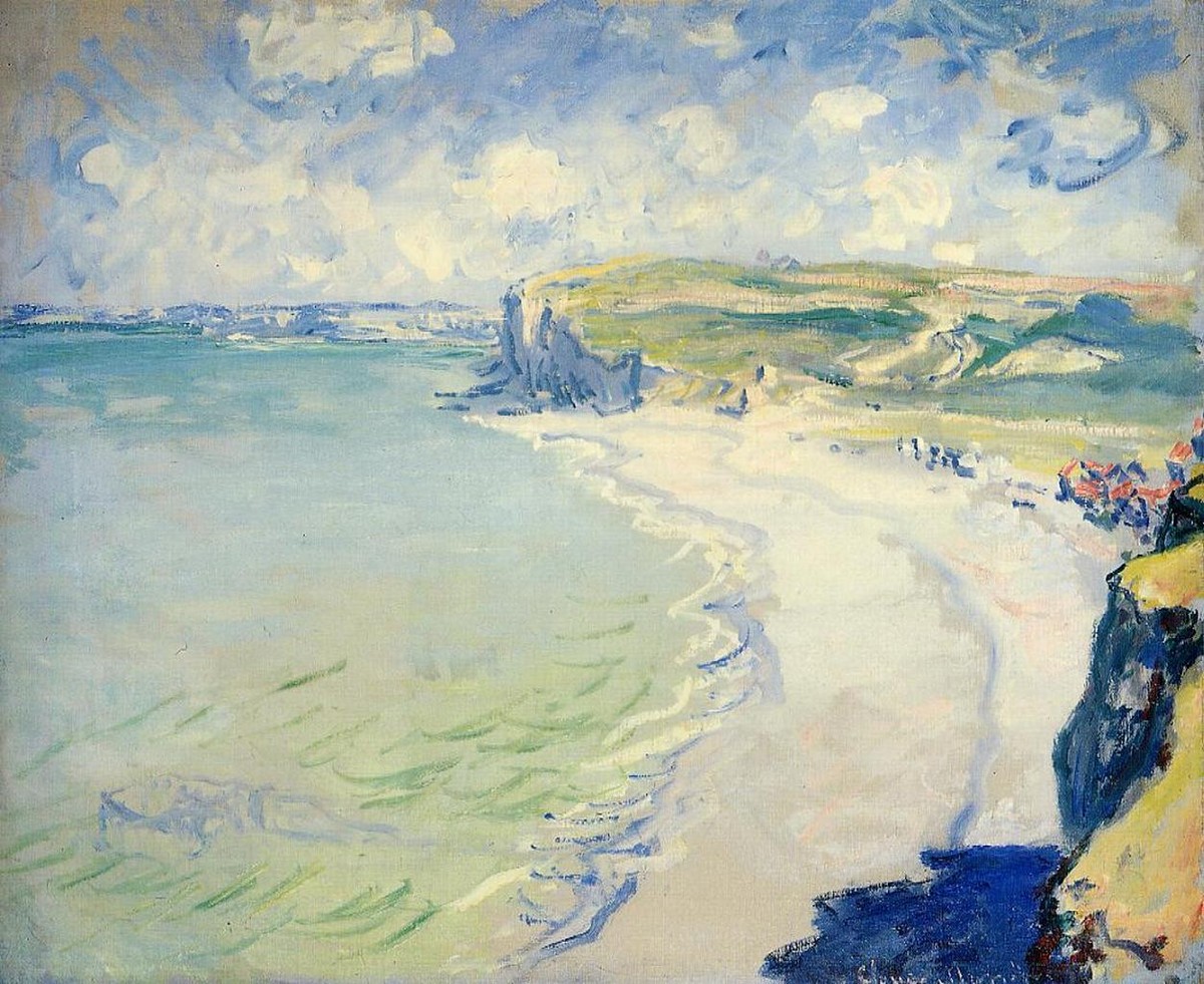 The Beach at Pourville by Claude Monet