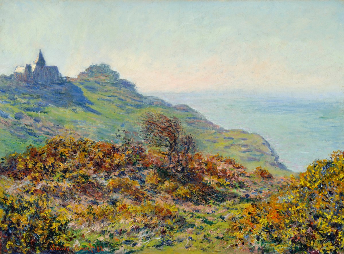 The Church at Varengeville and the Gorge of Les Moutiers by Claude Monet