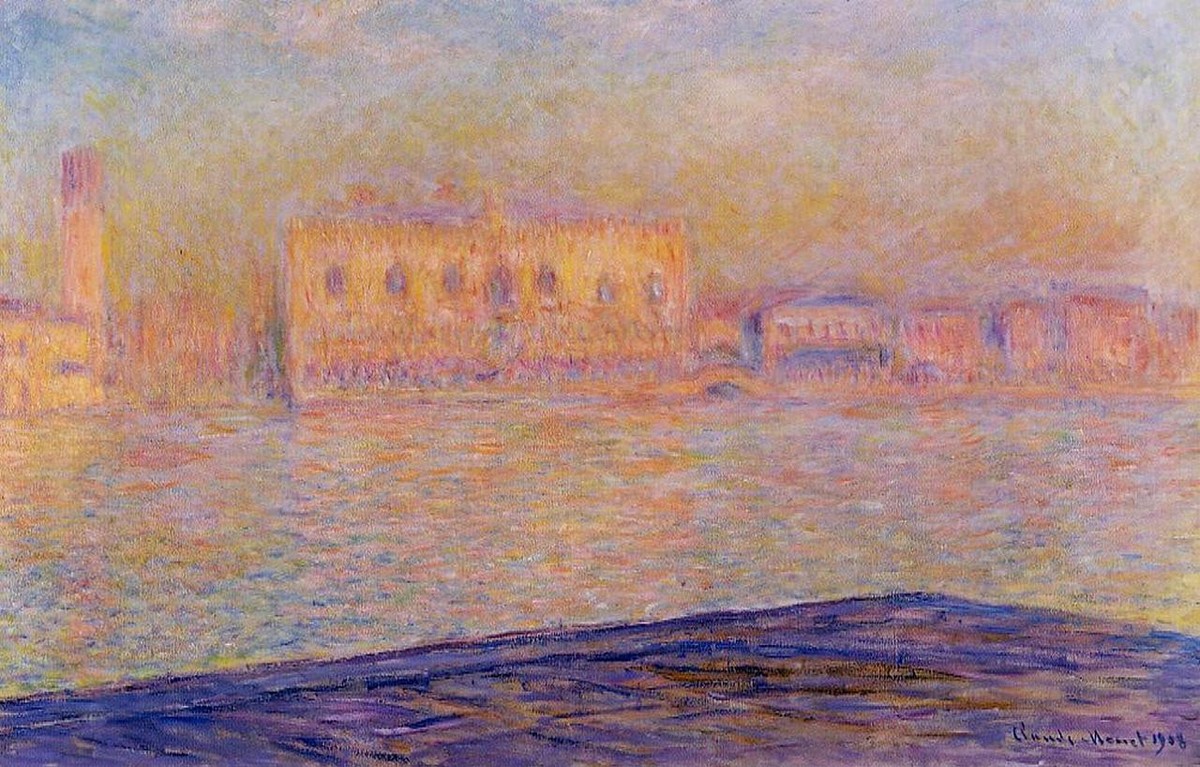 The Doges' Palace Seen from San Giorgio Maggiore by Claude Monet