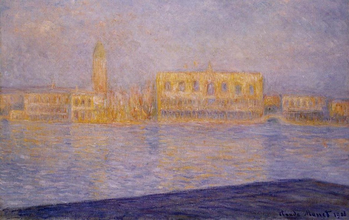 The Doges' Palace Seen from San Giorgio Maggiore 2 by Claude Monet