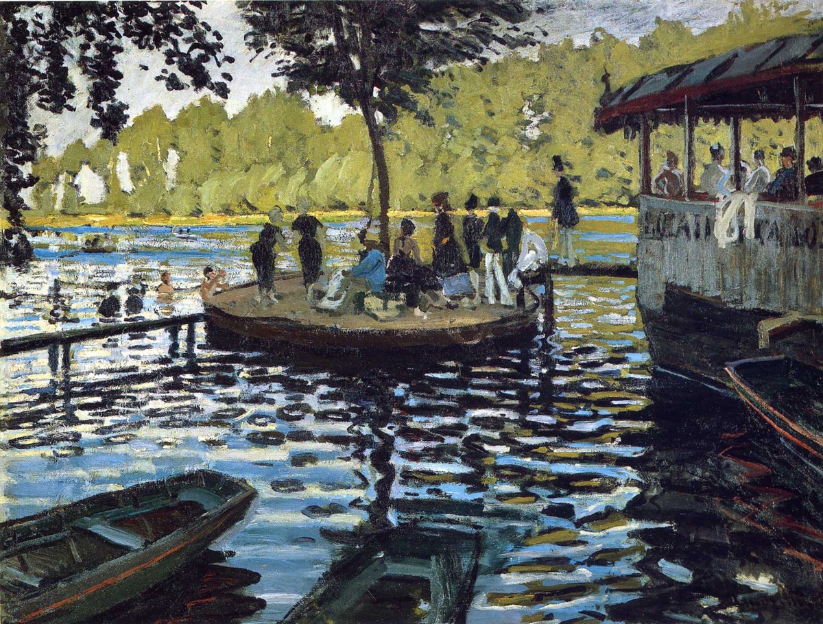 The Grenouillère by Claude Monet