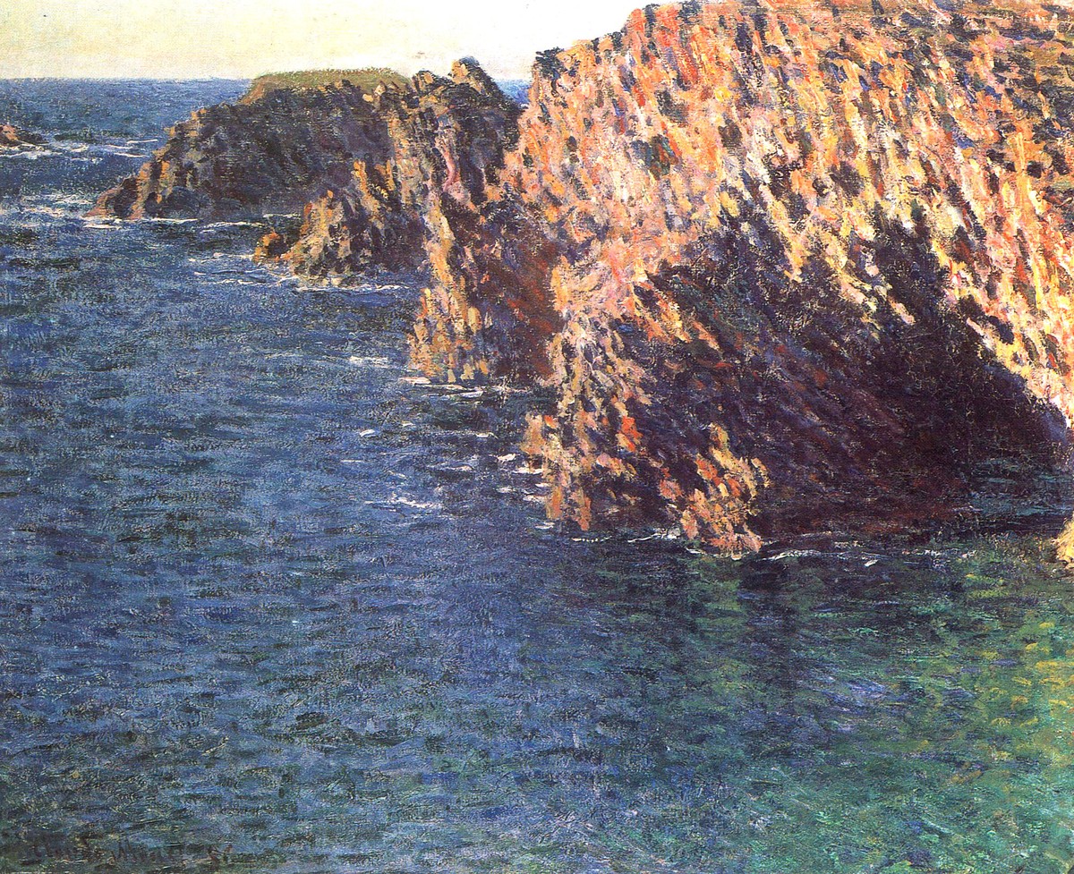 The Grotto of Port-Domois by Claude Monet