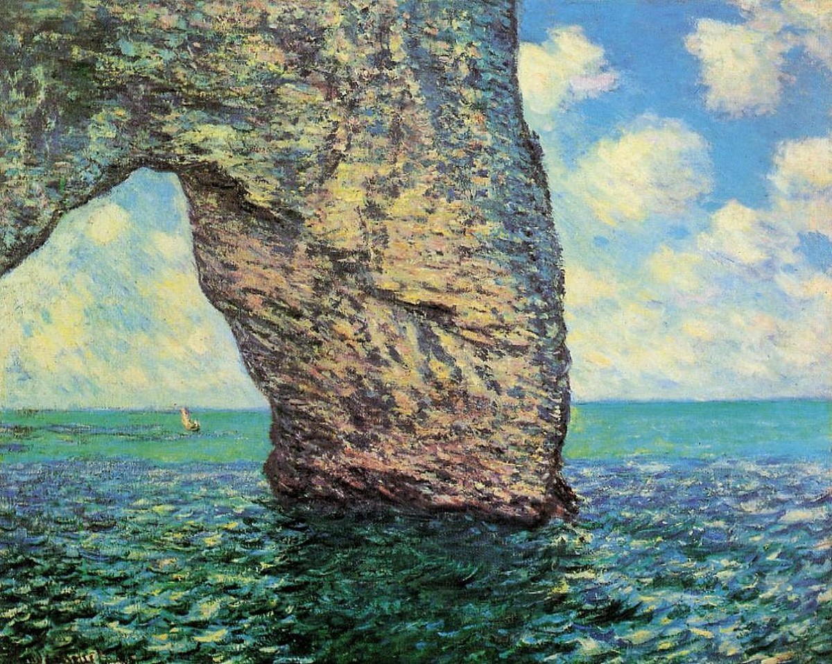 The Manneport at High Tide by Claude Monet