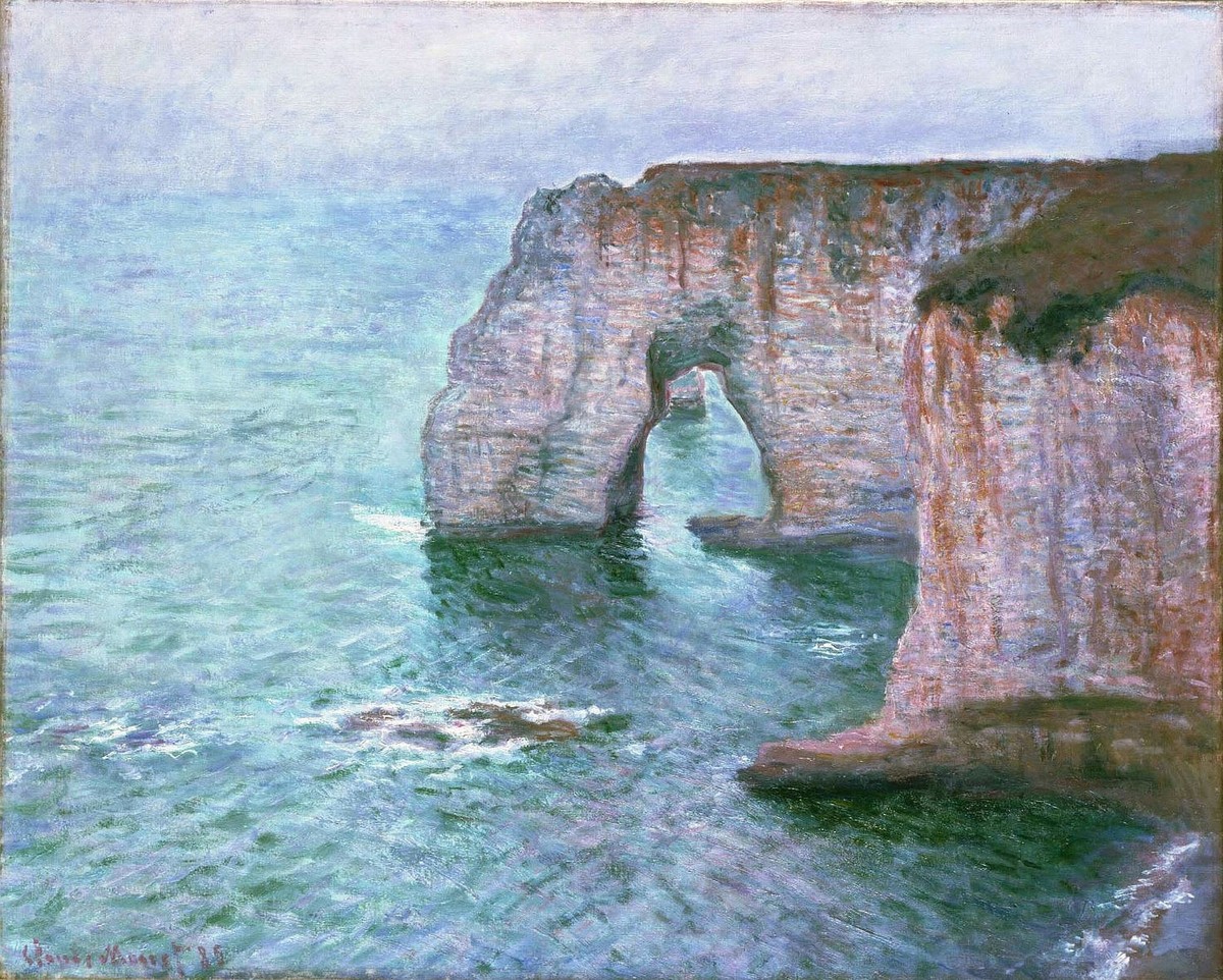 The Manneport Seen from the East by Claude Monet