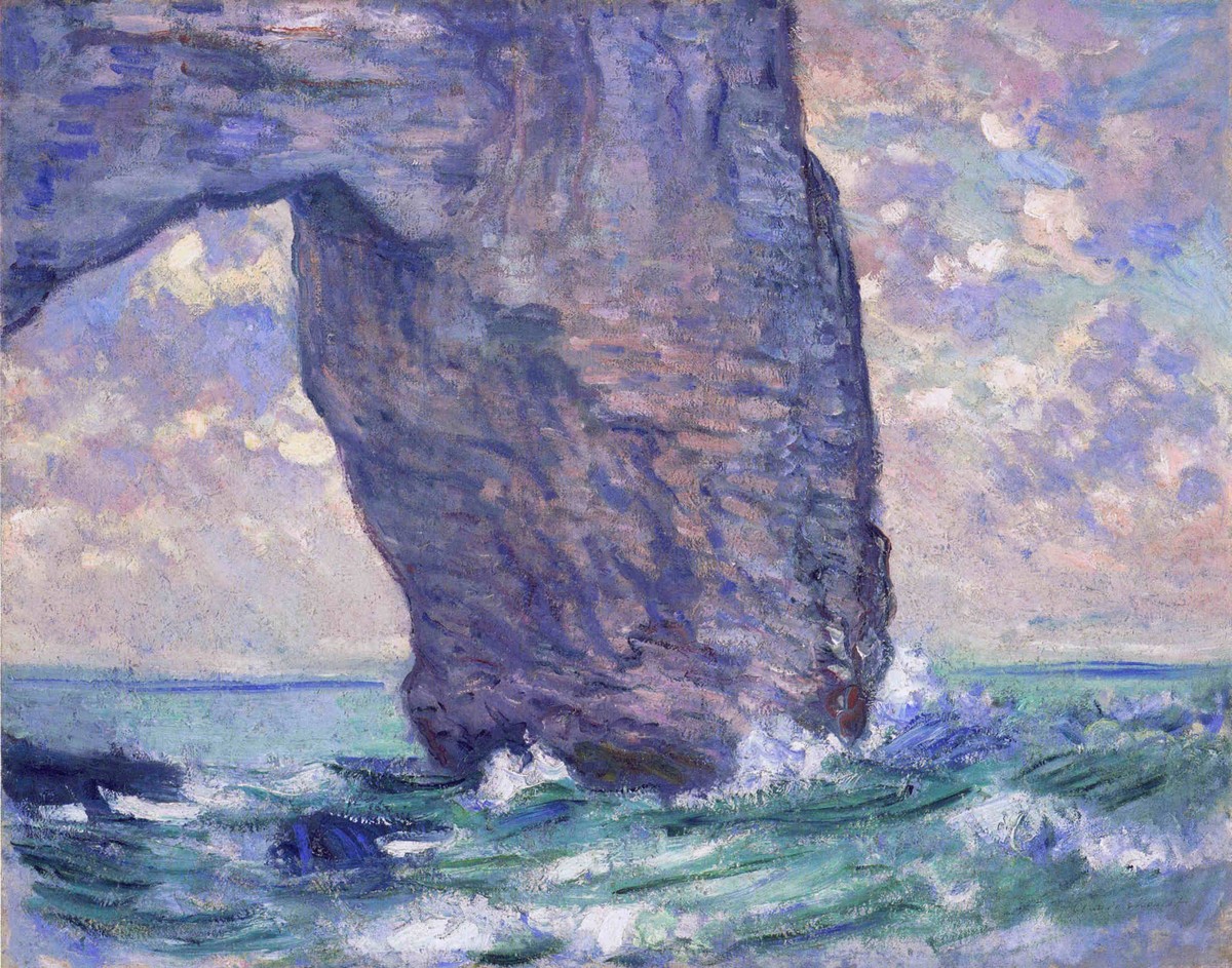 The Manneport, Seen from Below by Claude Monet