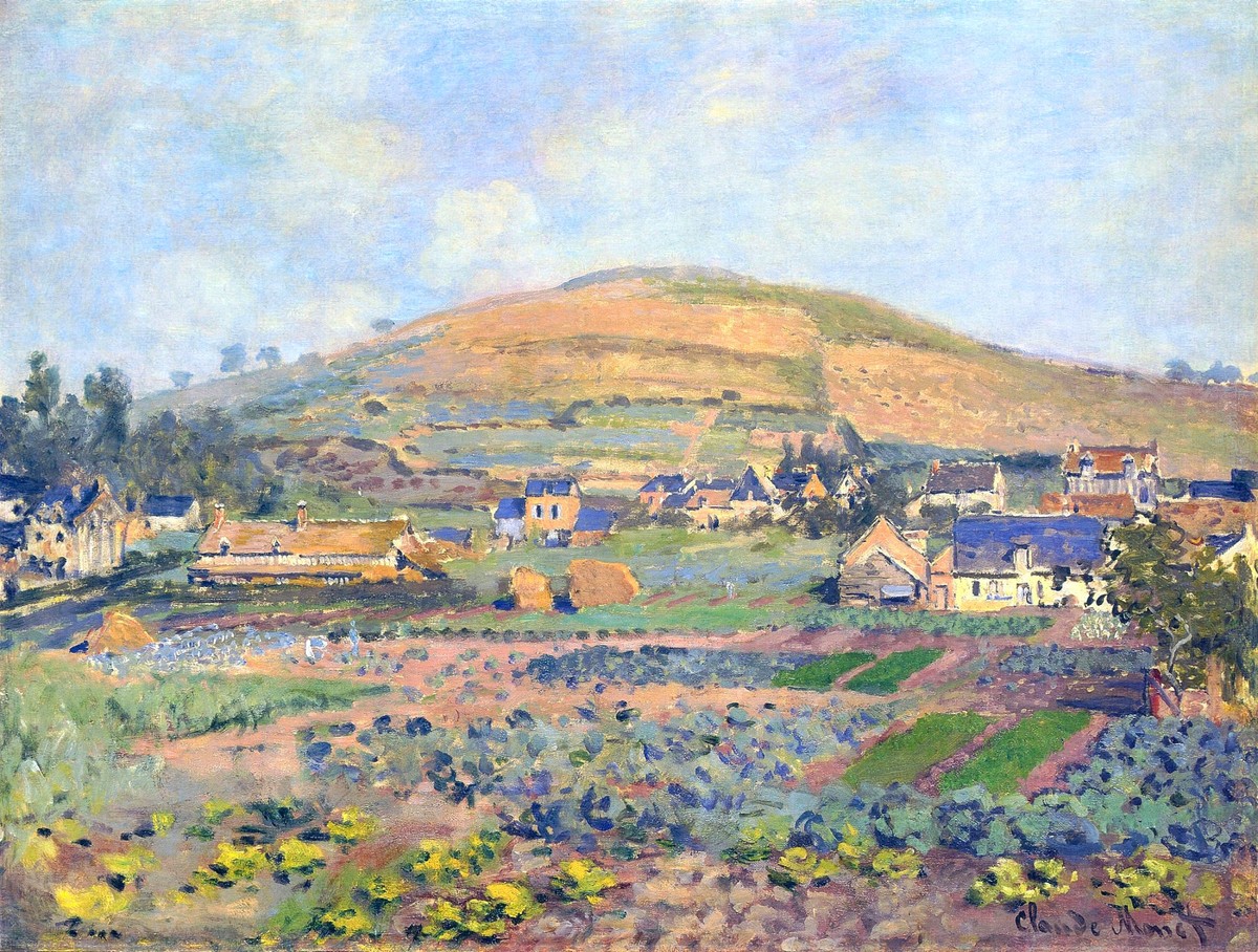 The Mount Riboudet in Rouen at Spring by Claude Monet