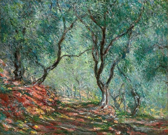 The Olive Tree Wood In The Moreno Garden by Claude Monet