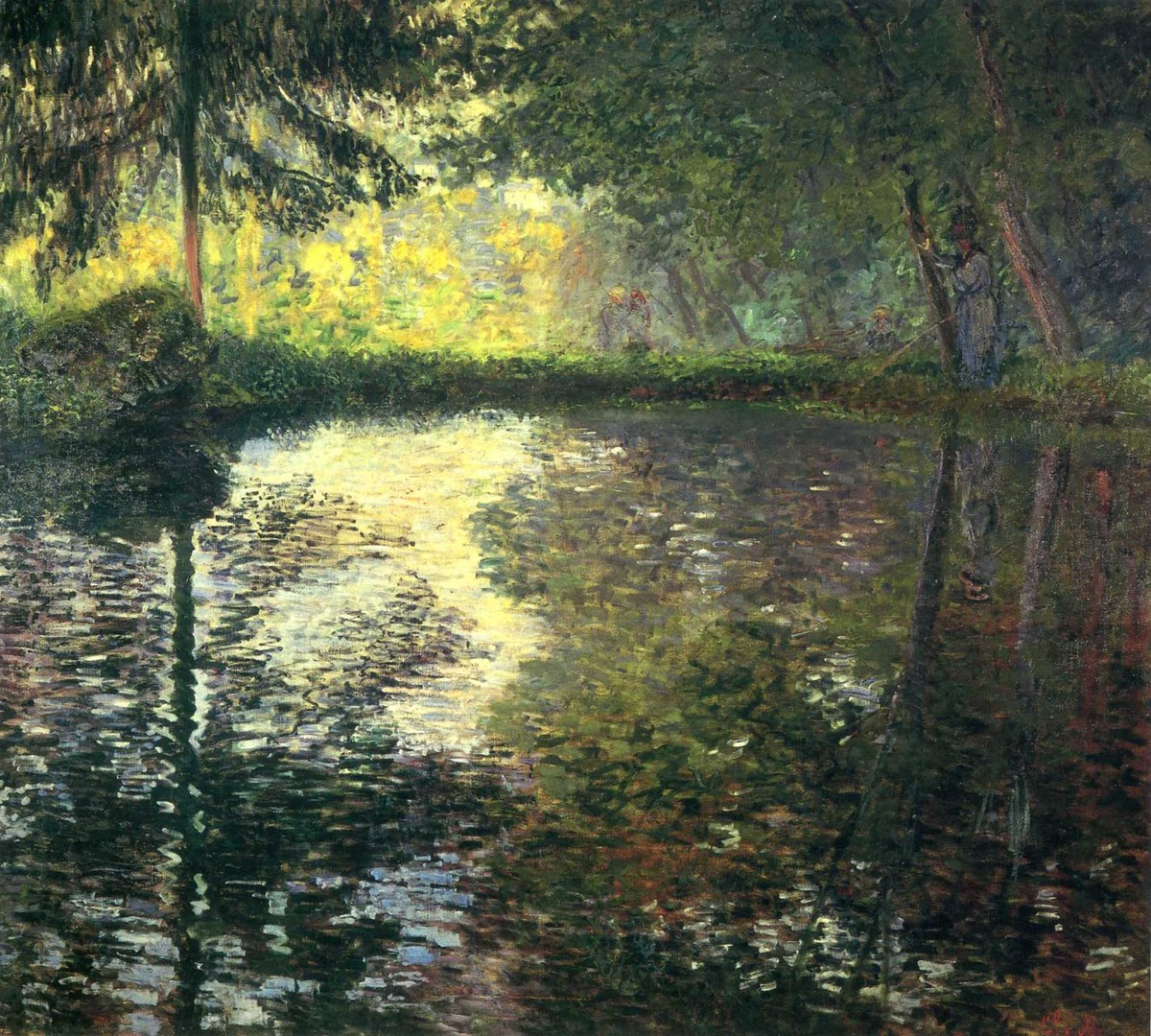 The Pond at Montgeron by Claude Monet