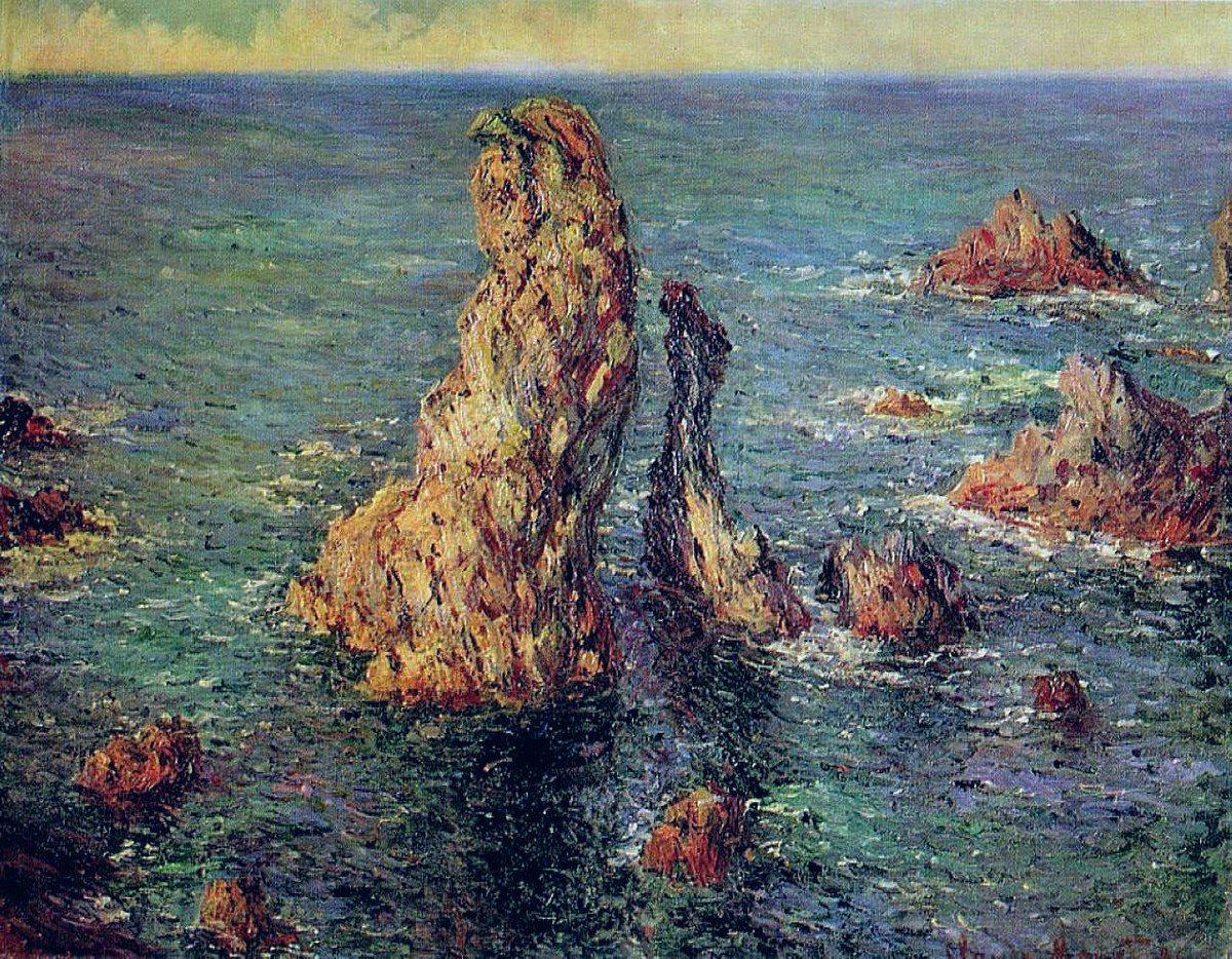 The Pyramids at Port-Coton by Claude Monet