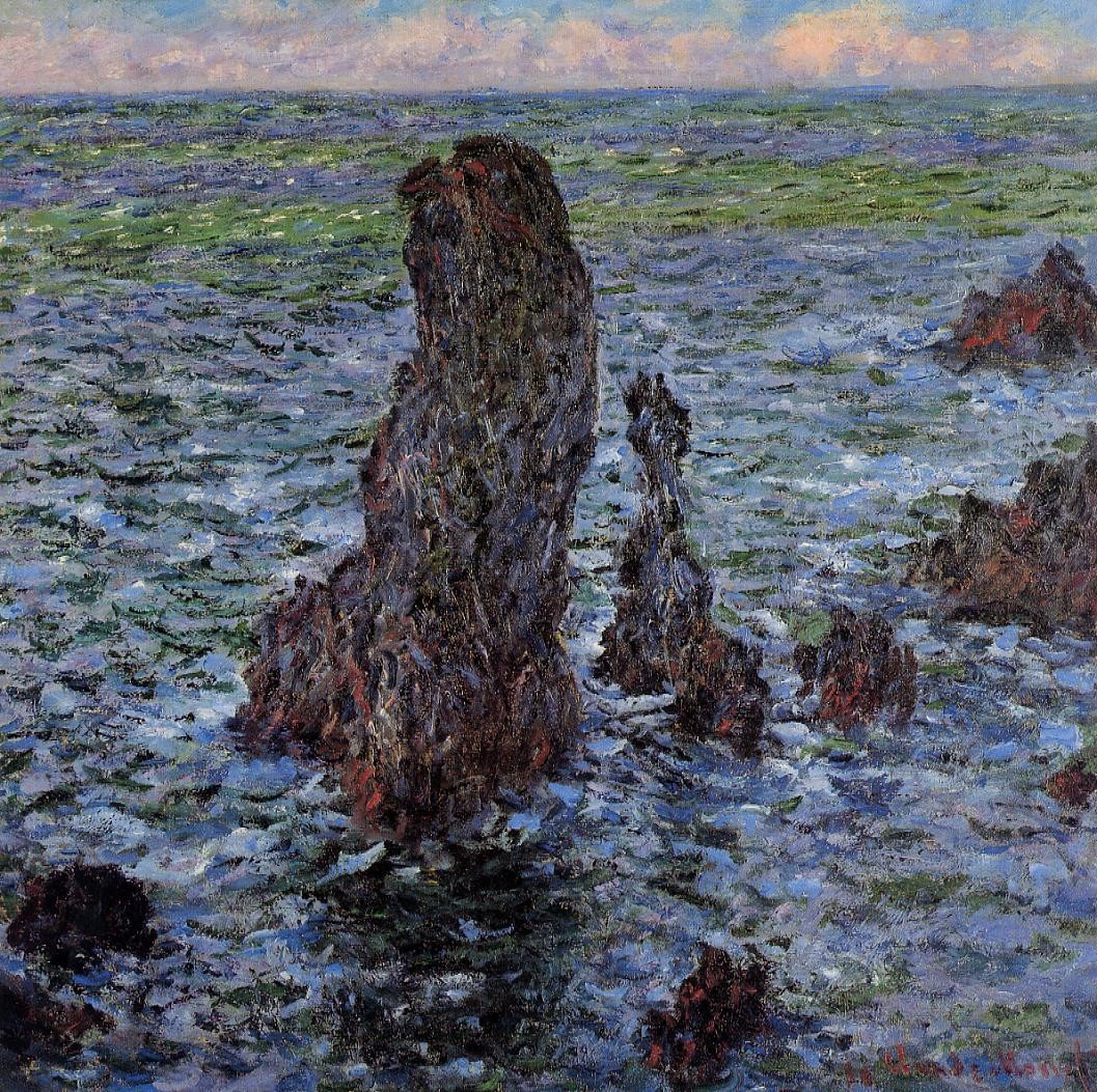 The Pyramids at Port-Coton by Claude Monet