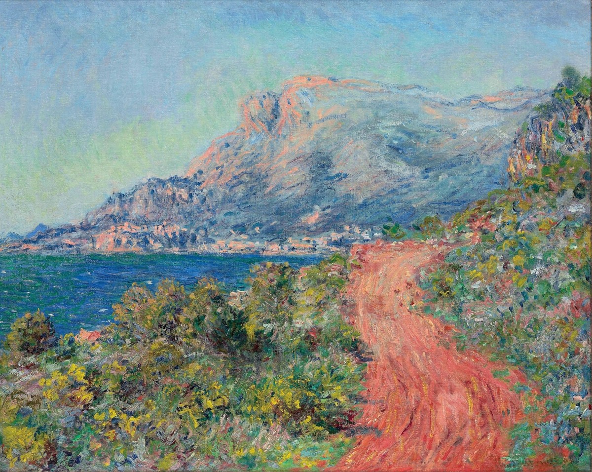 The Red Road near Menton by Claude Monet