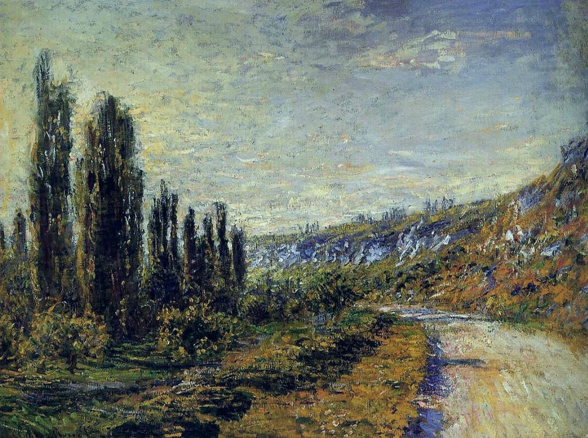 The Road from Vetheuil by Claude Monet