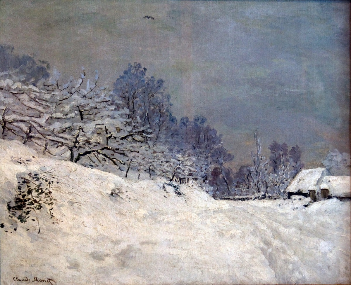 The Road in front of Saint-Simeon Farm in Winter by Claude Monet
