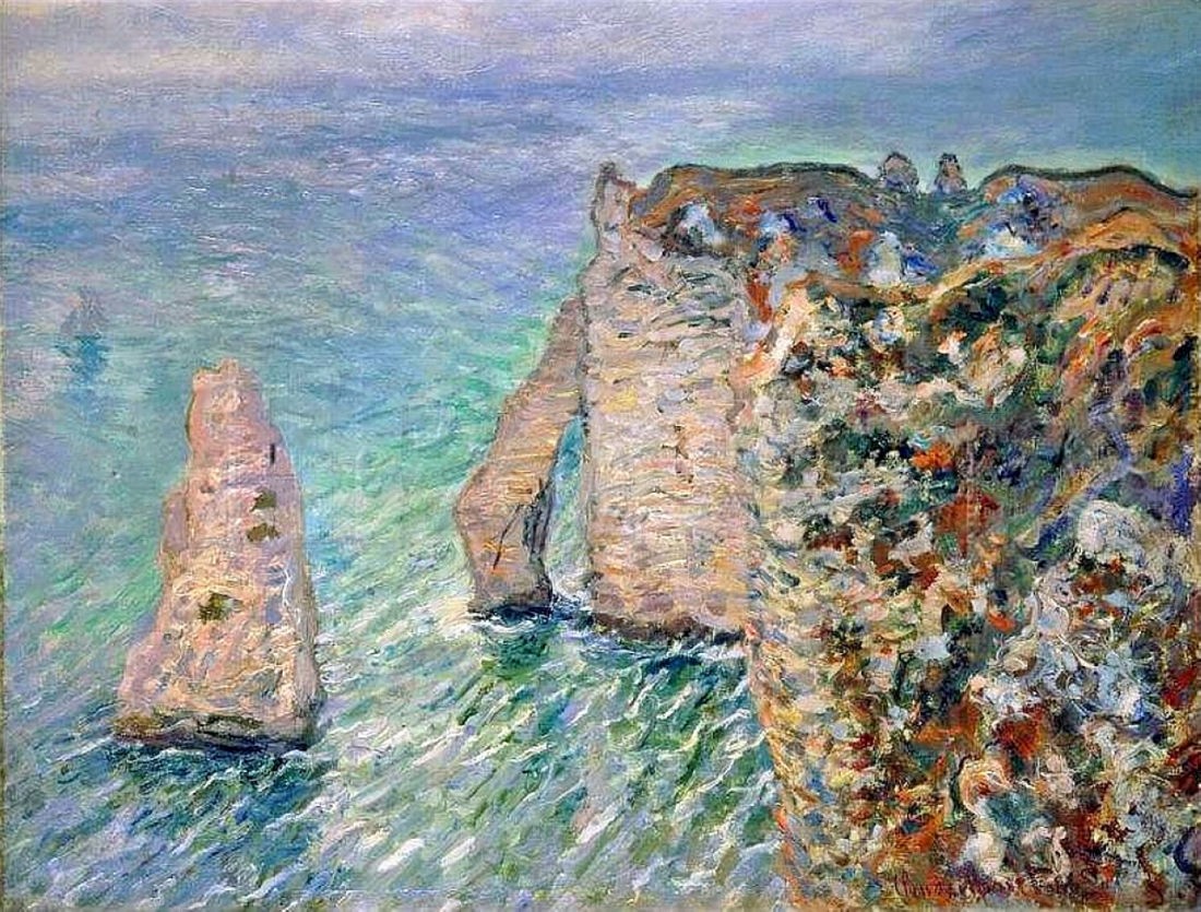 The Rock Needle and the Porte d'Aval by Claude Monet