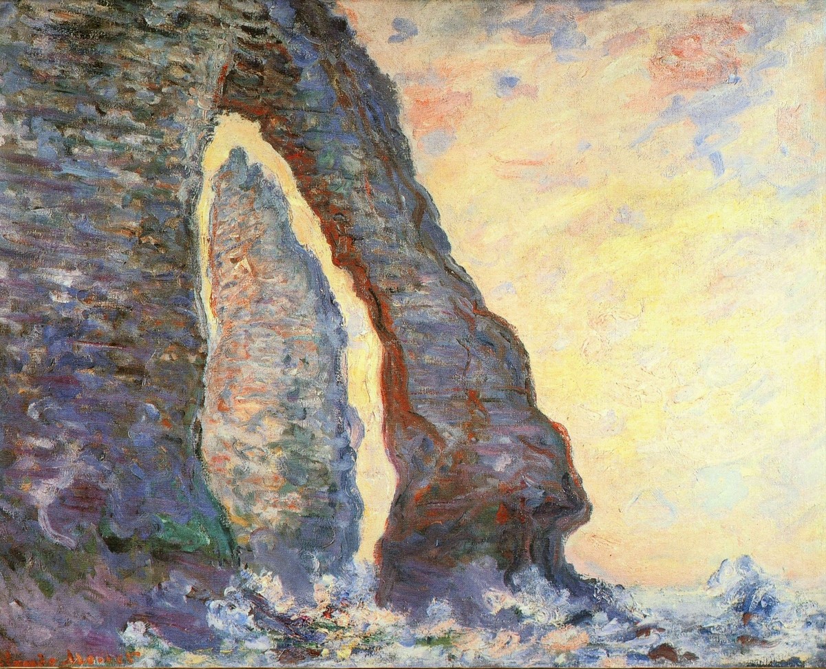 The Rock Needle Seen through the Porte d'Aval by Claude Monet