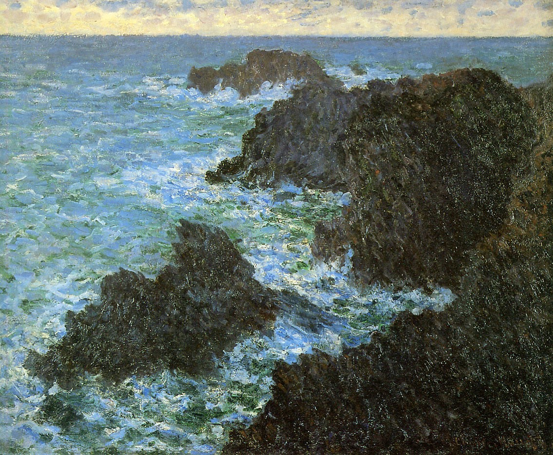 The rocks of Belle-Ile by Claude Monet
