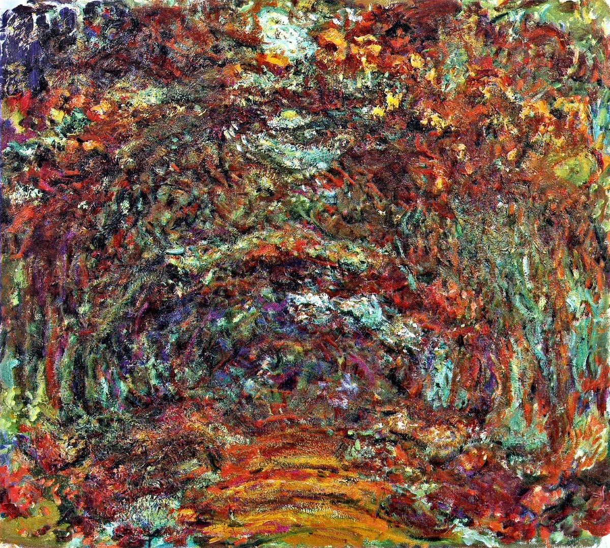 The Rose Path, Giverny by Claude Monet