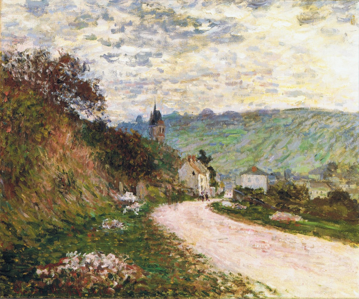 The Route a Vetheuil by Claude Monet