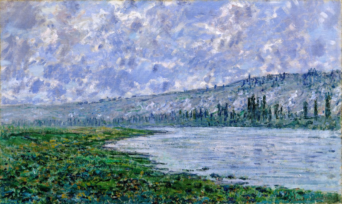 The Seine and the Chaantemesle by Claude Monet