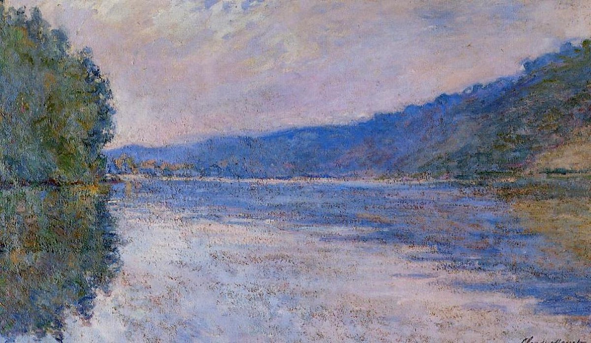 The Seine at Port-Villez by Claude Monet