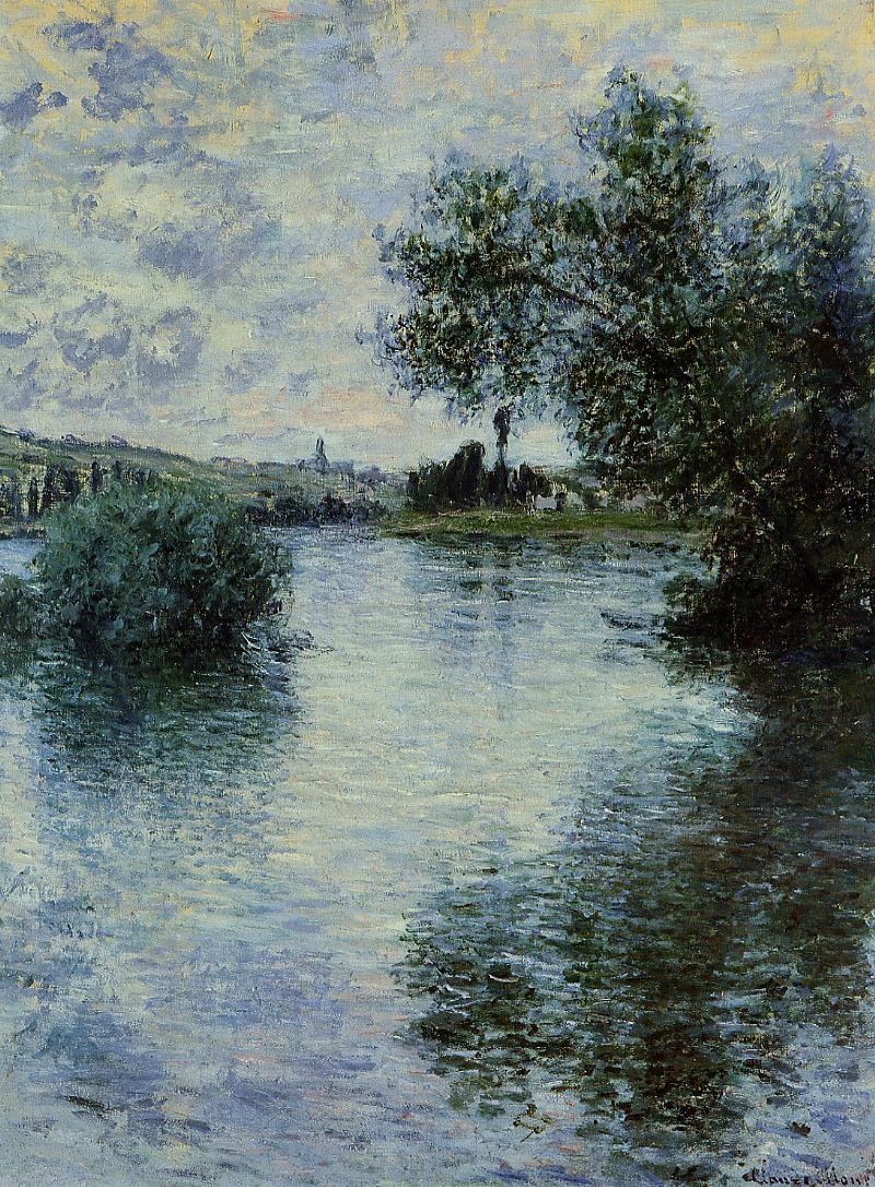 The Seine at Vetheuil by Claude Monet