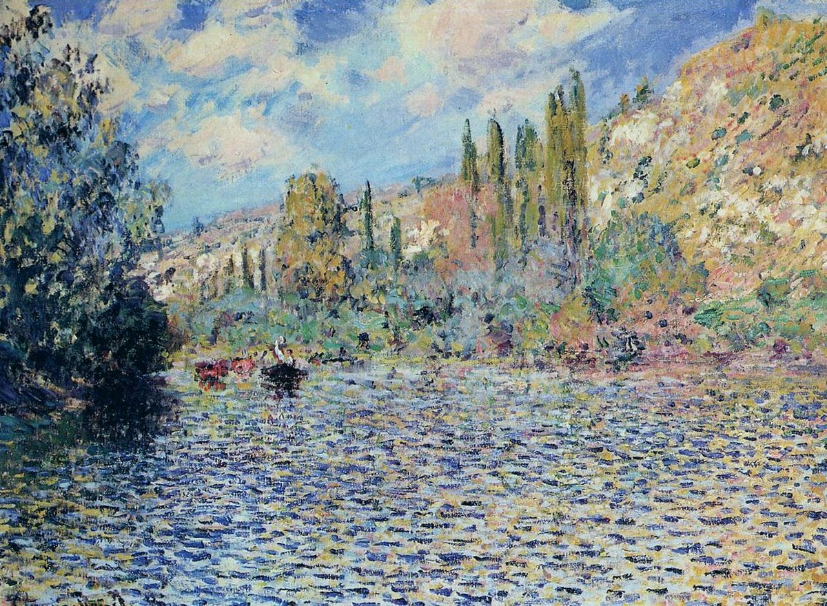 The Seine at Vetheuil by Claude Monet