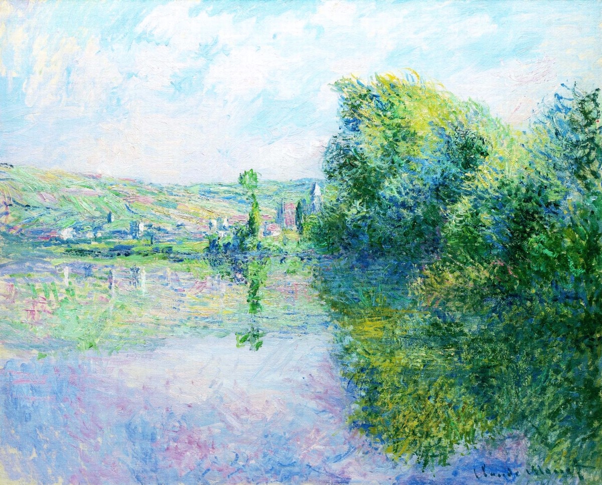 The Siene at Vetheuil by Claude Monet