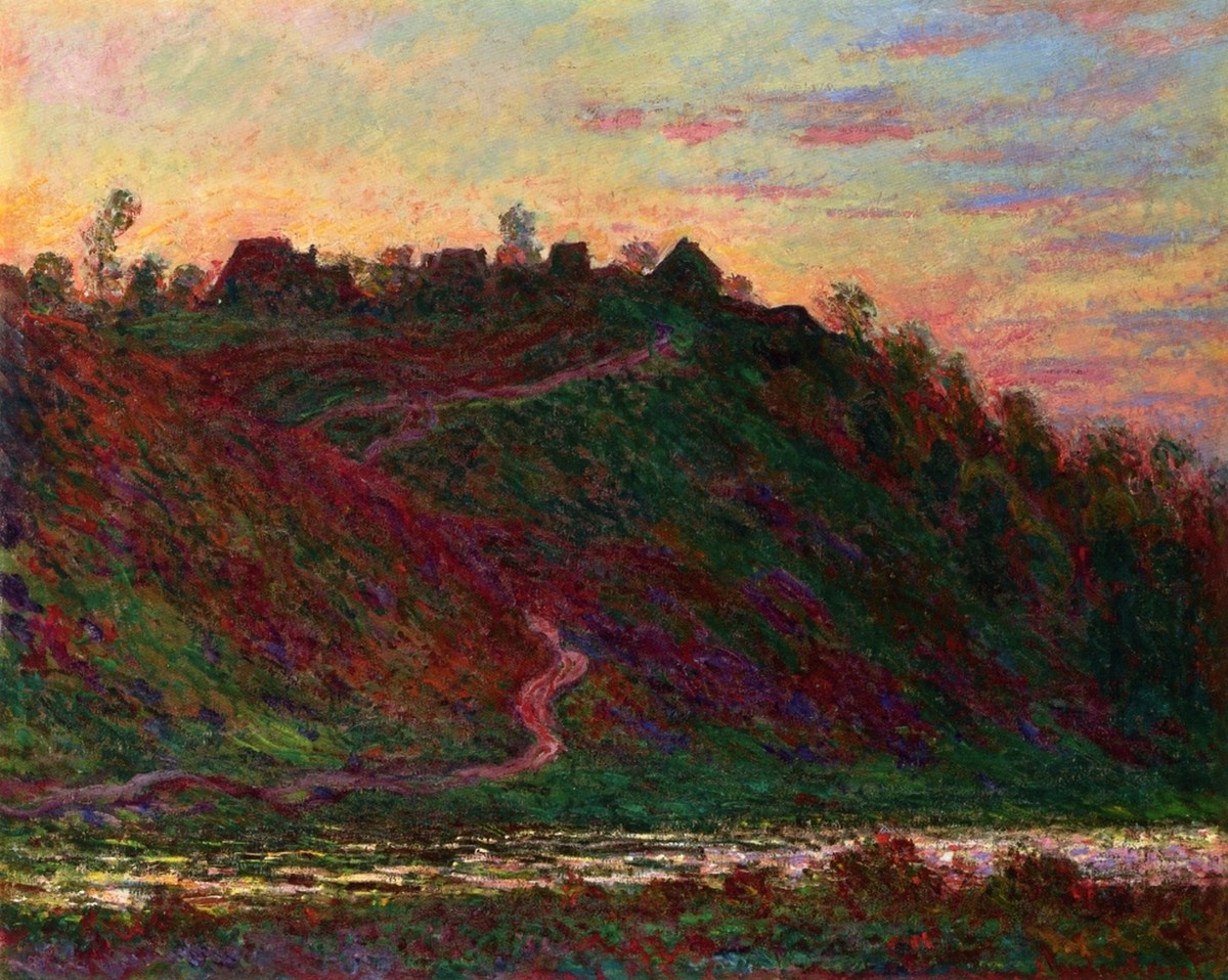 The Village of La Roche-Blond, Sunset by Claude Monet