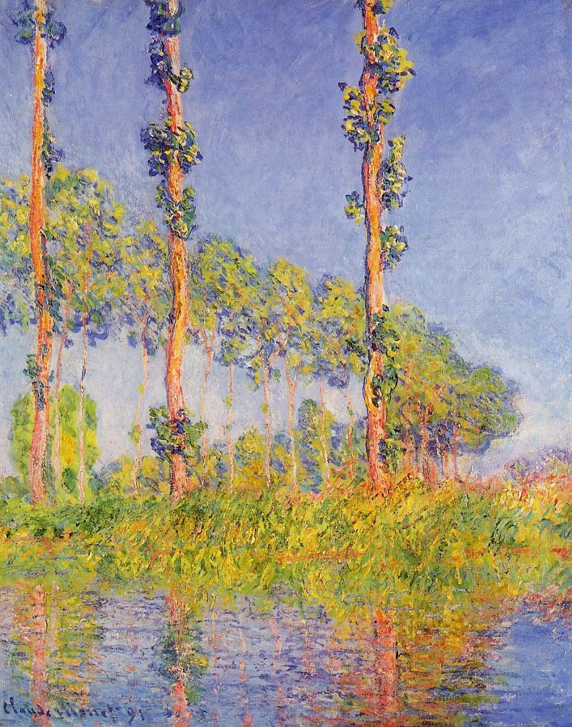 Three Trees, Autumn Effect by Claude Monet