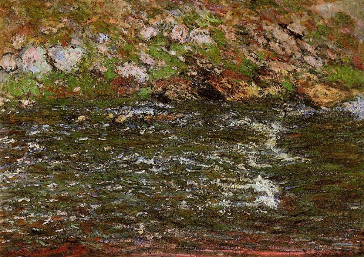 Torrent of the Petite Creuse at Fresselines by Claude Monet