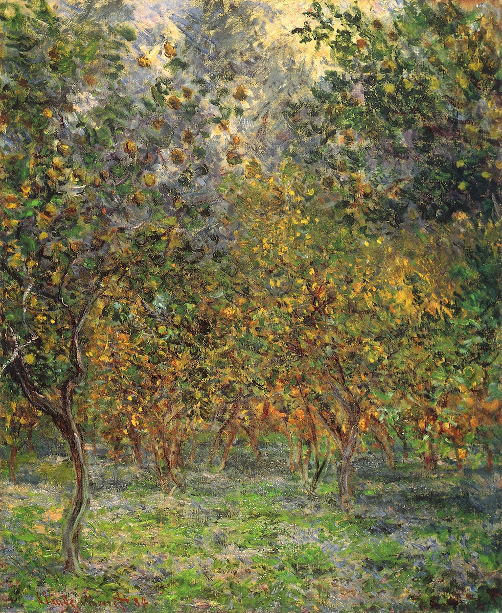Under the Lemon Trees by Claude Monet
