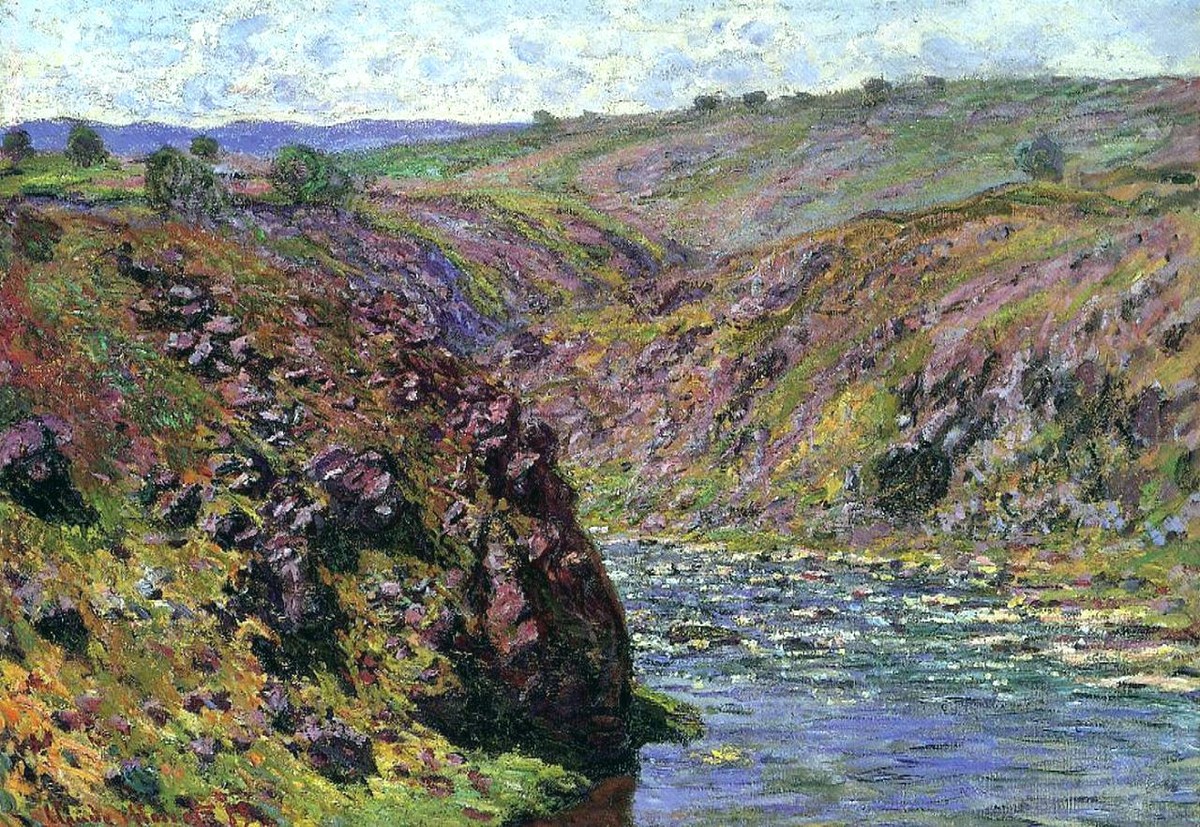 Valley of the Creuse, Sunlight Effect by Claude Monet