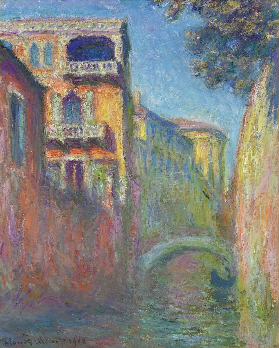 Venice, Rio de Santa Salute by Claude Monet