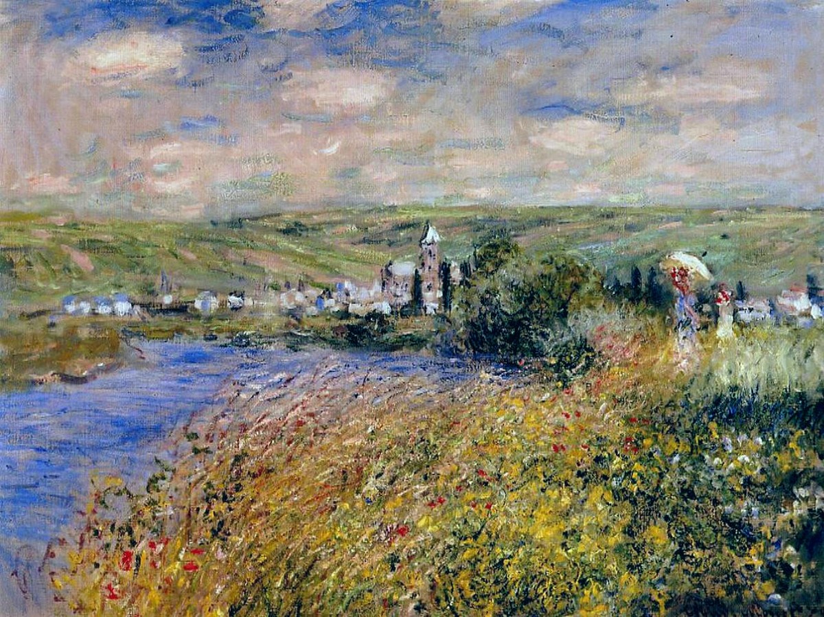 Vetheuil Seen from Ile Saint Martin by Claude Monet
