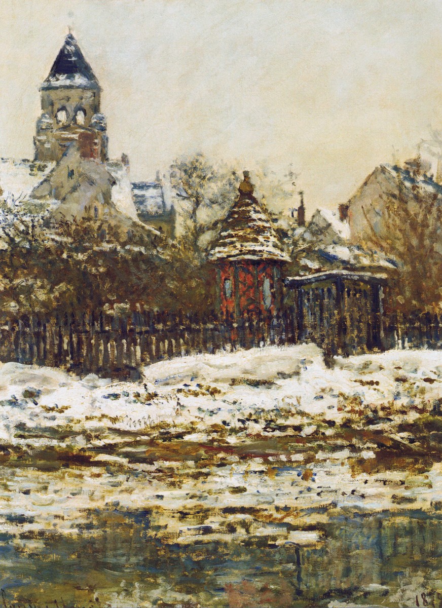 Vetheuil, The Church in Winter by Claude Monet