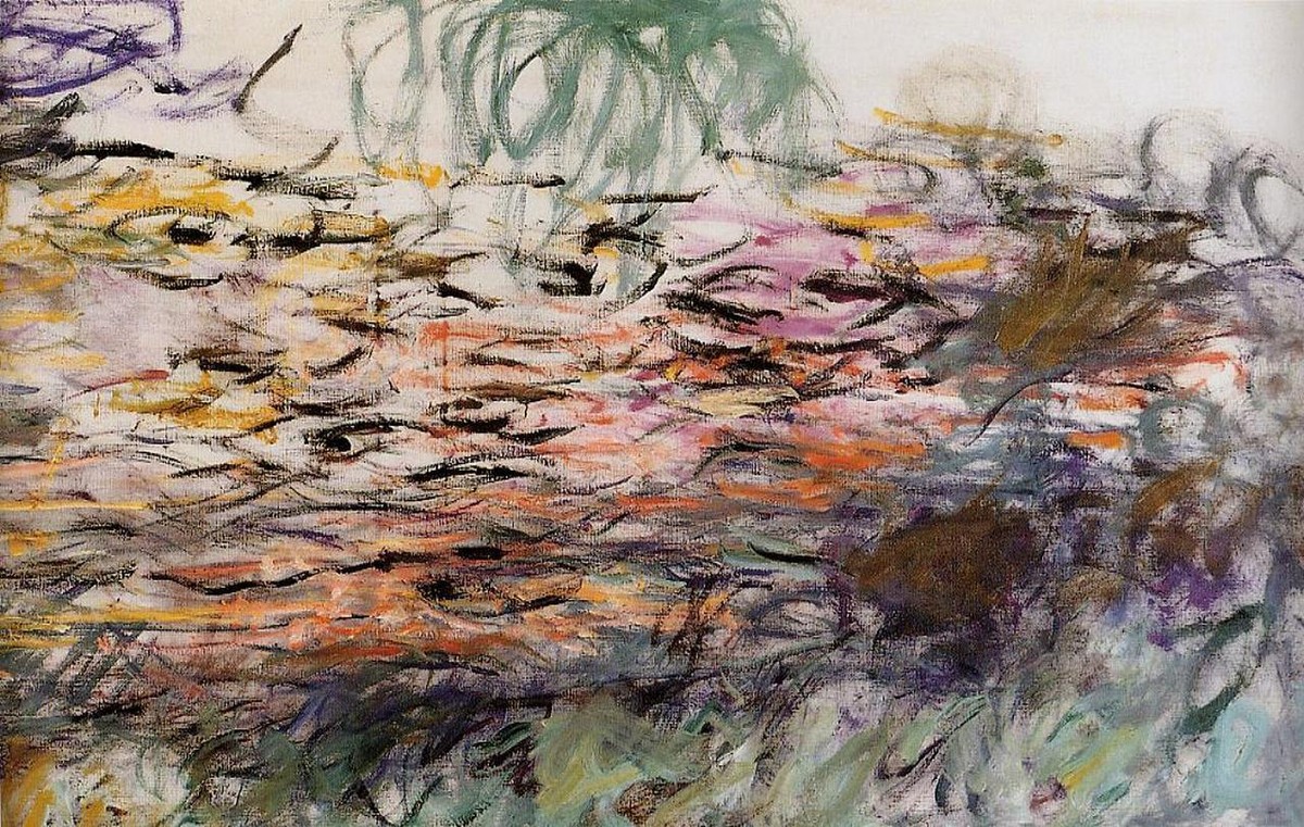 Water Lilies (right half) by Claude Monet