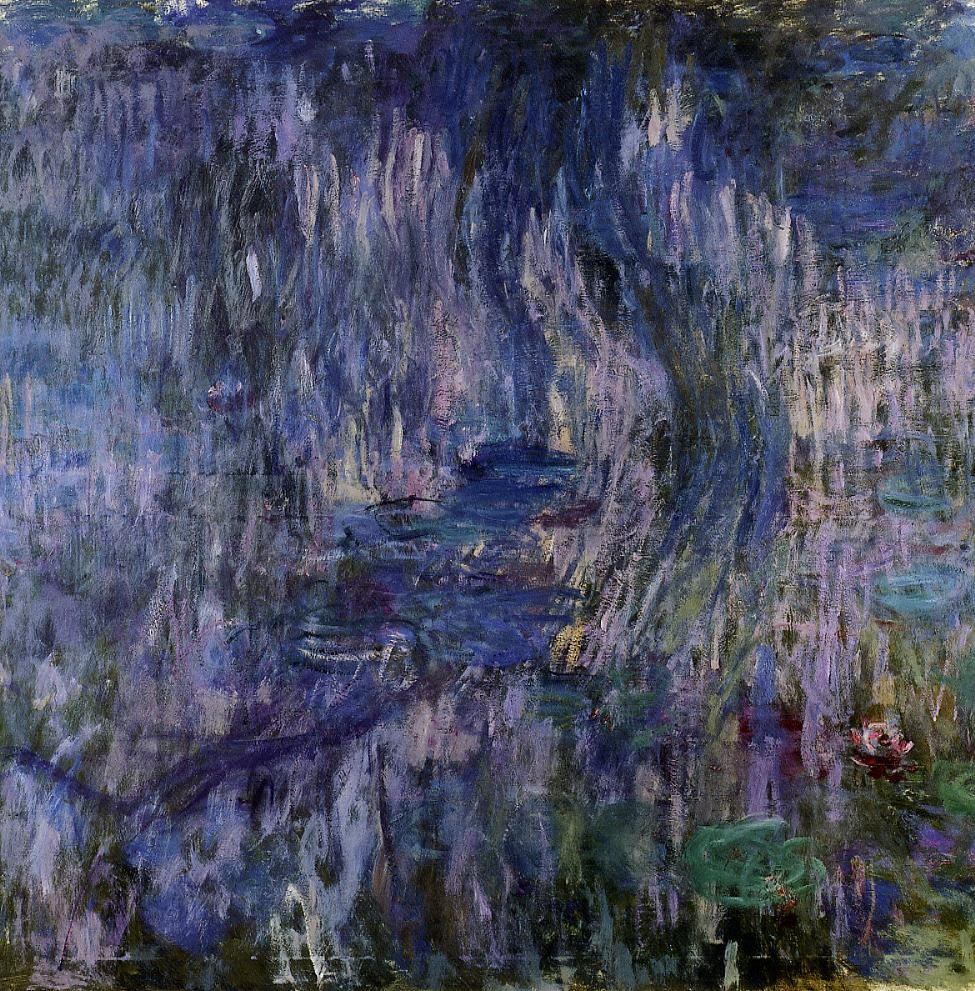 Water Lilies, Reflection of a Weeping Willows by Claude Monet